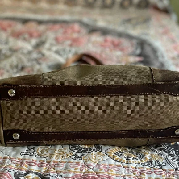 Prada Beige and Dark Brown Tote - Picture 3 of 8